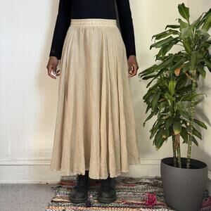 Liuliufushi Natural Crinkle Maxi Skirt fits XS-M‎